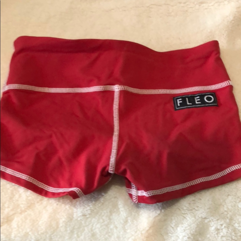 Red Christmas Fleo shorts